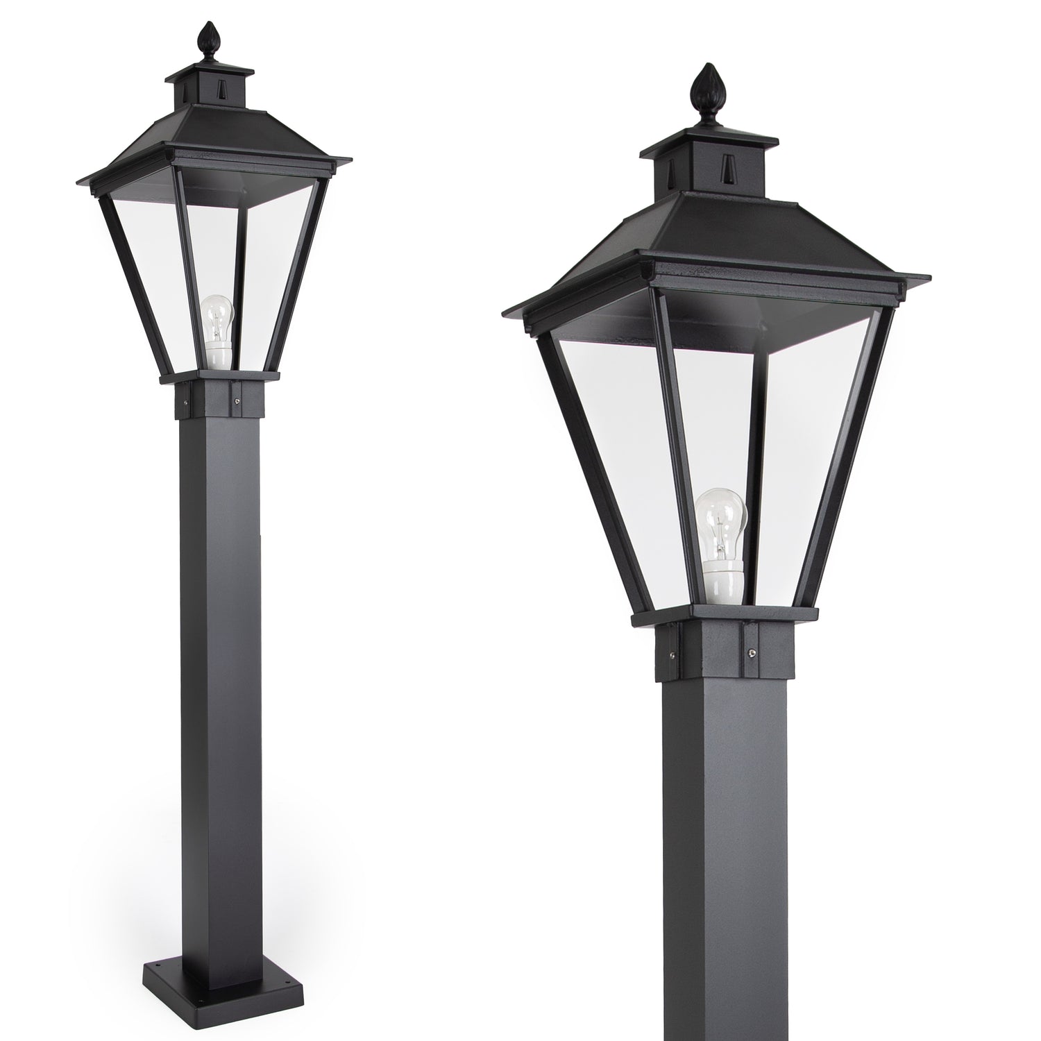KS Verlichting KS Verlichting buitenlamp Square Terras XL zwart