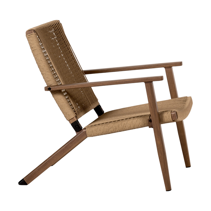 Lisomme Dion Rotan Tuinstoel met Armleuningen - Bruin