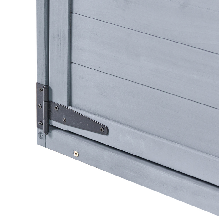 Beliani - CENGIO - Gereedschapsschuur - Grijs - Dennenhout