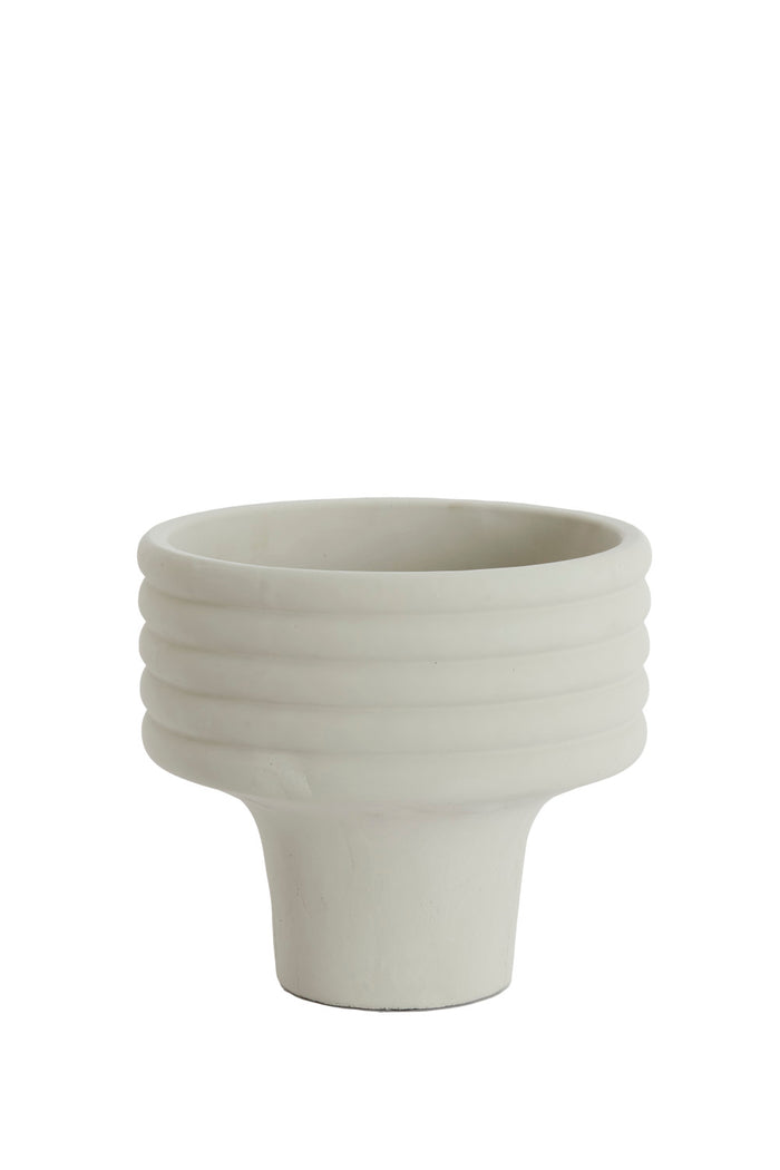 Light & Living - Vaas SYLVA - Ø30x27 cm - Wit