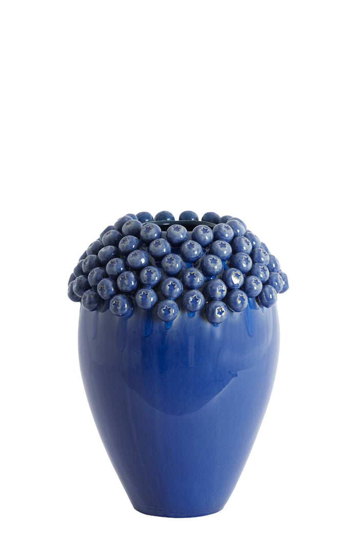 Light & Living - Vaas LOVRO - Ø32x43.5 cm - Blauw