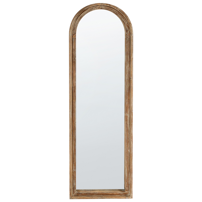 Beliani - COIGNY - Wandspiegel - Lichtbruin - Hout