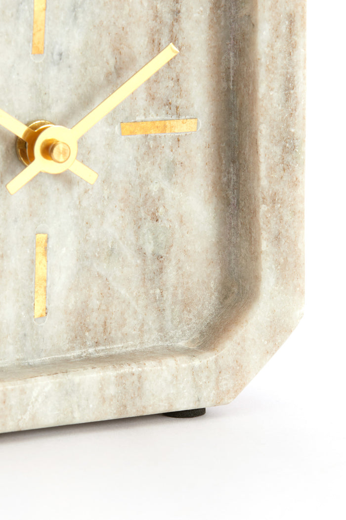 Light & Living - Klok PABLIA - 13x4x13 cm - Bruin