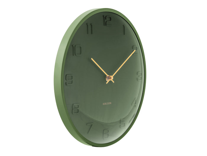 Karlsson - Wandklok Fuerte Dome - Luxury green- Ø30,5cm