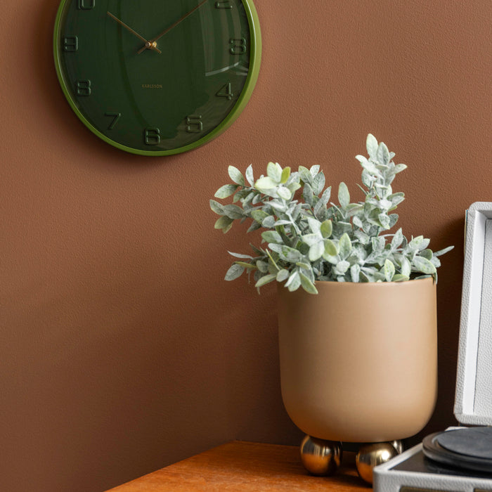 Karlsson - Wandklok Fuerte Dome - Luxury green- Ø30,5cm