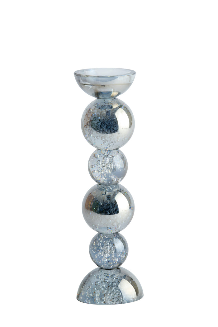 Light & Living - Kaarsenhouder ITINGA - Ø9.5x34 cm - Grijs