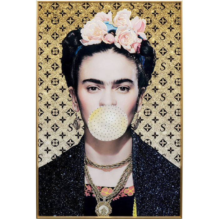 Schilderij artiest chewing-gum 80x120cm Kare Design