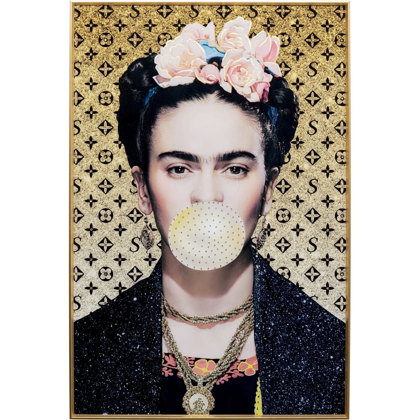 Schilderij artiest chewing-gum 80x120cm Kare Design