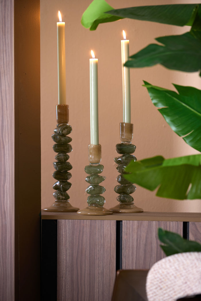 Light & Living - Kandelaar ESTINA - Ø11.5x23 cm - Bruin