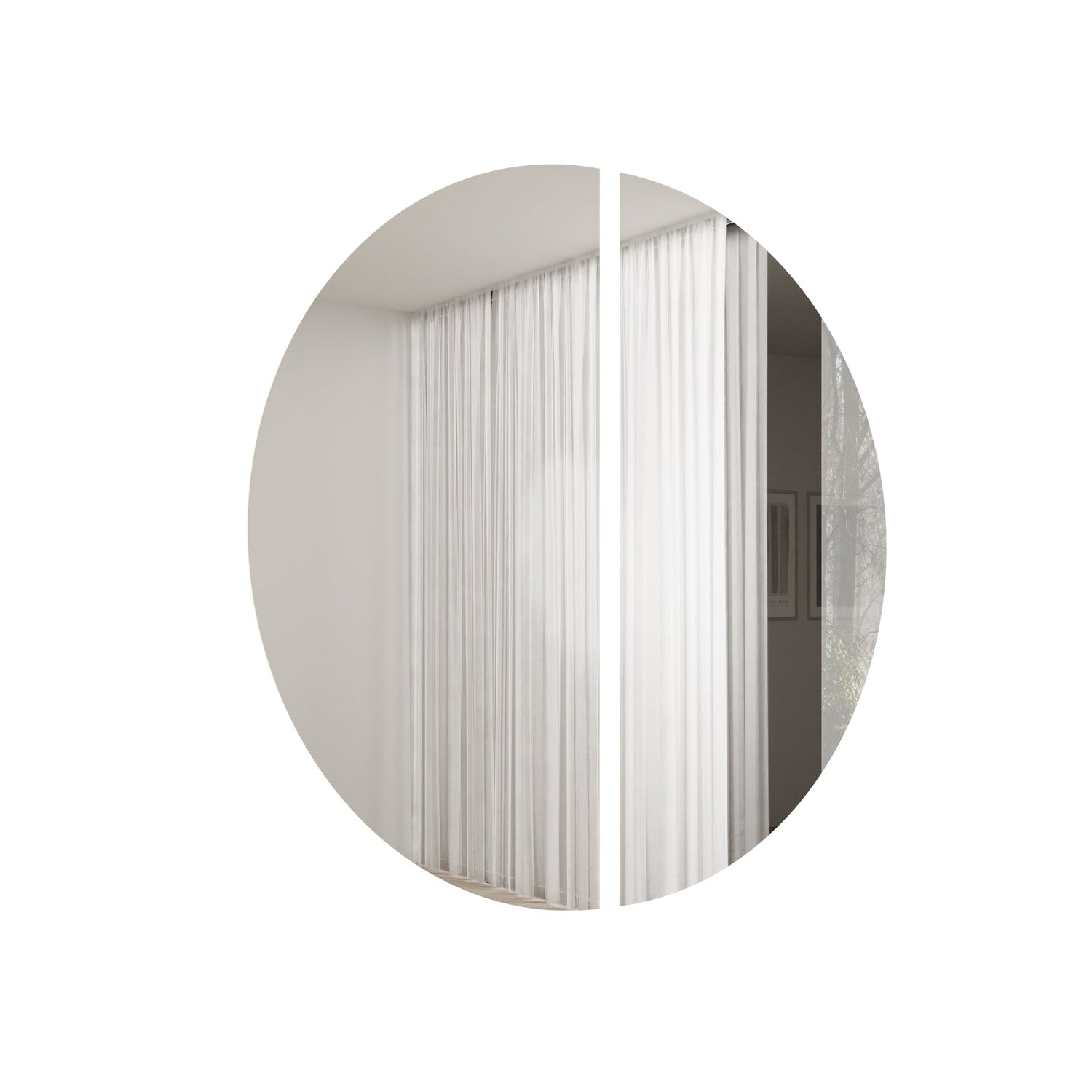 Meubella - Spiegel Timoteo - Beige - 2x 45 cm