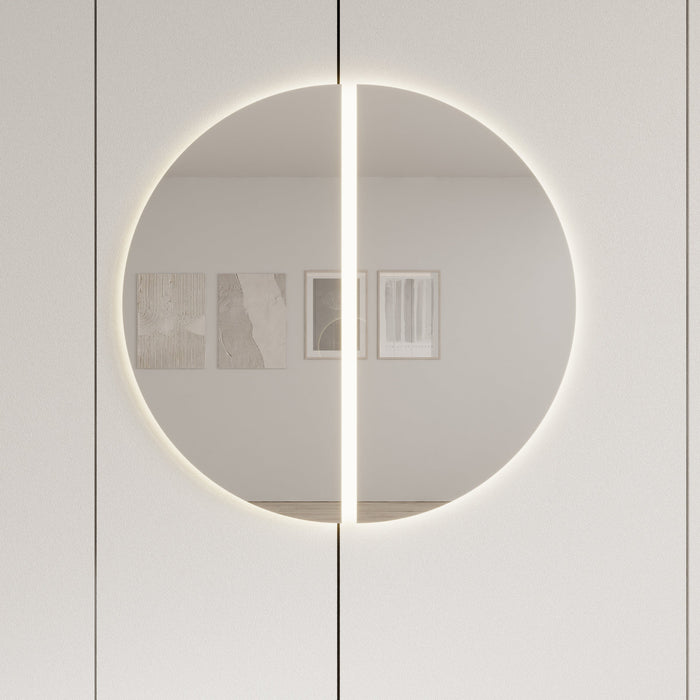 Meubella - Spiegel Timoteo - Beige - 2x 45 cm