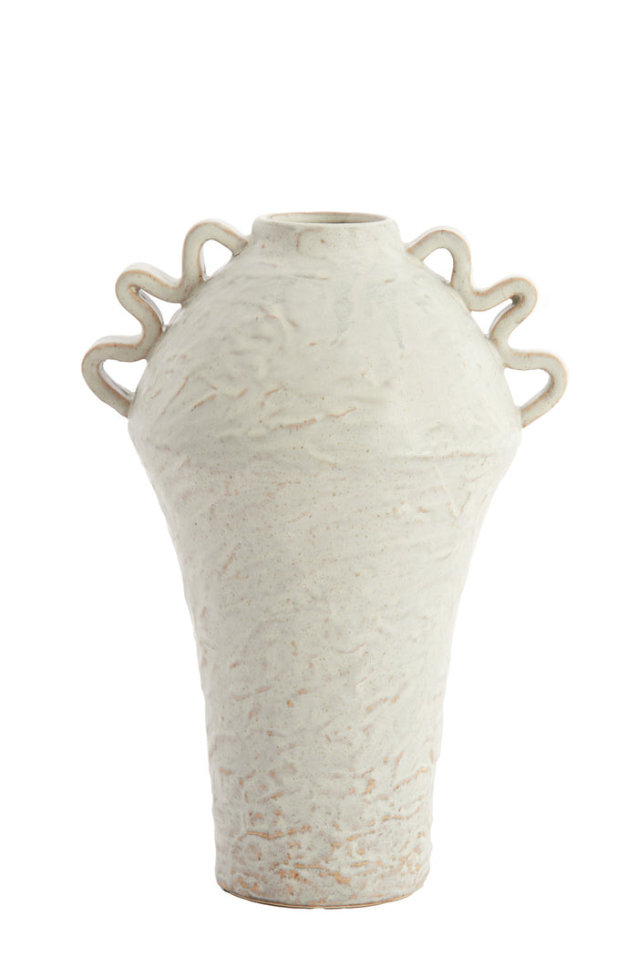 Light & Living - Vaas VOLCA - 25x20x35 cm - Wit