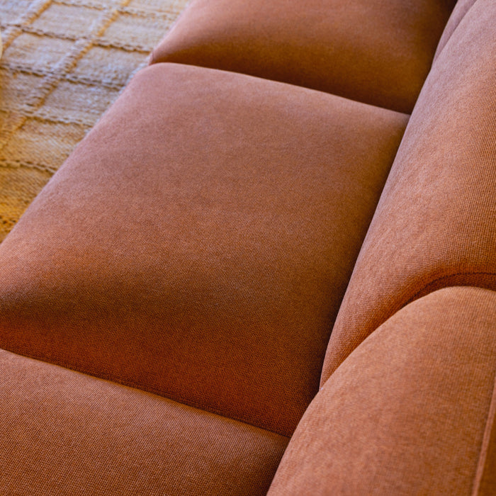 by fonQ Soft Hoekbank Rechts - Open Eind - Miro Chenille - Terra