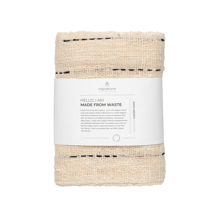 Originalhome Kussenhoes Wit met Zwarte Spikkels (50x50 cm)