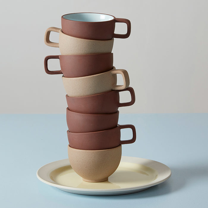 Studio About Clayware Koffiemok - Set van 2 - Terracotta