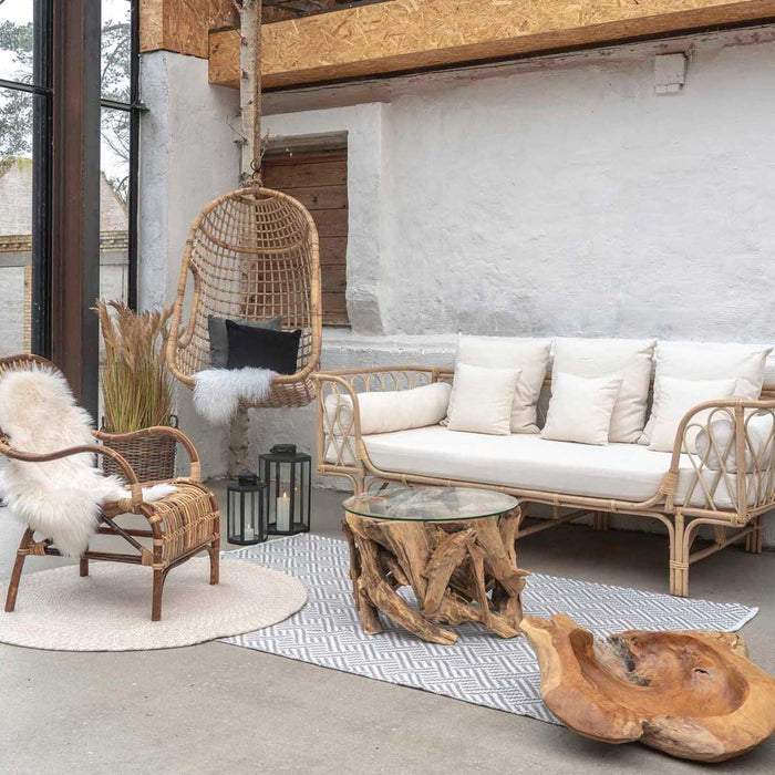 Artichok Sabrina Vloerkleed voor Binnen en Buiten 200 cm - Grijs