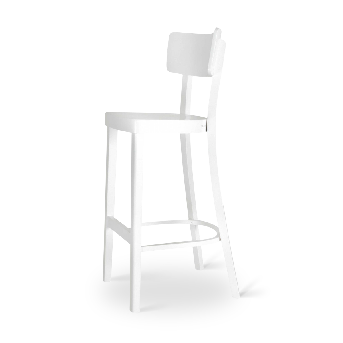 Fameg Felix houten barkruk wit - 75 cm