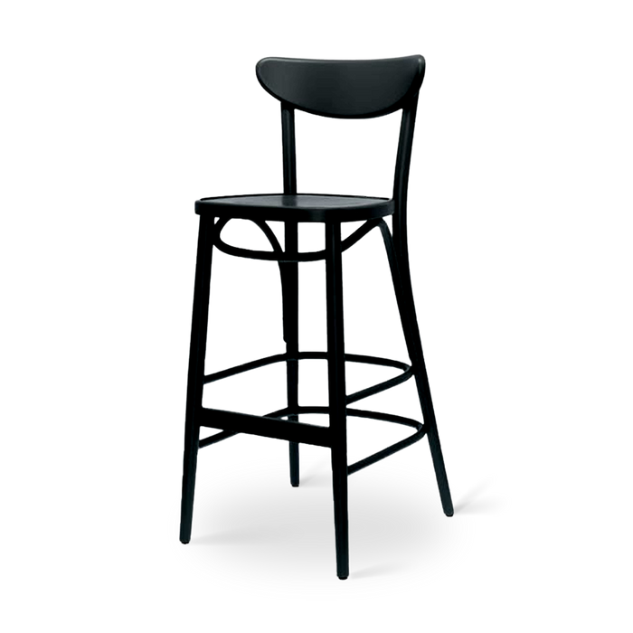 Fameg Musa houten barkruk zwart - 75 cm