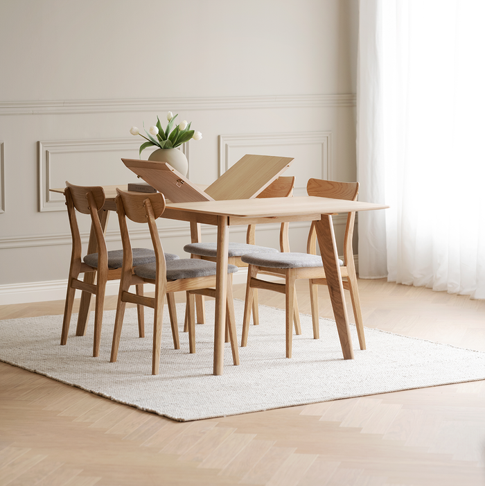 Rowico Home Cirrus Butterfly Uitschuifbare Eettafel 190 cm - Naturel