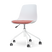 Nolon Nout-Liv Bureaustoel Wit - Terracotta Kussen - Wit Onderstel