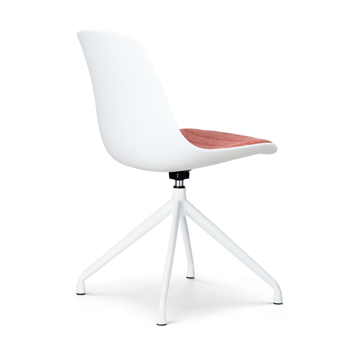 Nolon Nola-Liv Eetkamerstoel Wit - Terracotta - Draaibaar - Wit