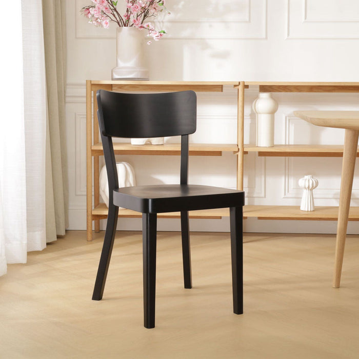 Fameg Fergus Houten Eetkamerstoel Zwart