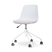 Nolon Nout-Liv Bureaustoel Wit - Beige Kussen - Wit Onderstel