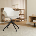 Nolon Nola-Liz Eetkamerstoel Wit - Beige - Draaibaar - Zwart