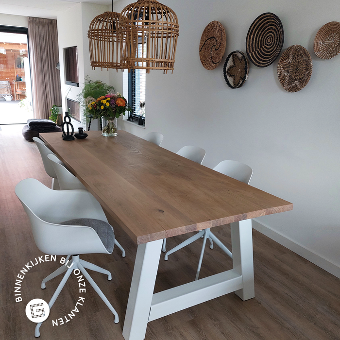 Nolon Nola-Liz Eetkamerstoel Wit - Beige - Draaibaar - Zwart