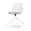 Nolon Nola-Liv Eetkamerstoel Wit - Zacht Groen - Draaibaar - Wit
