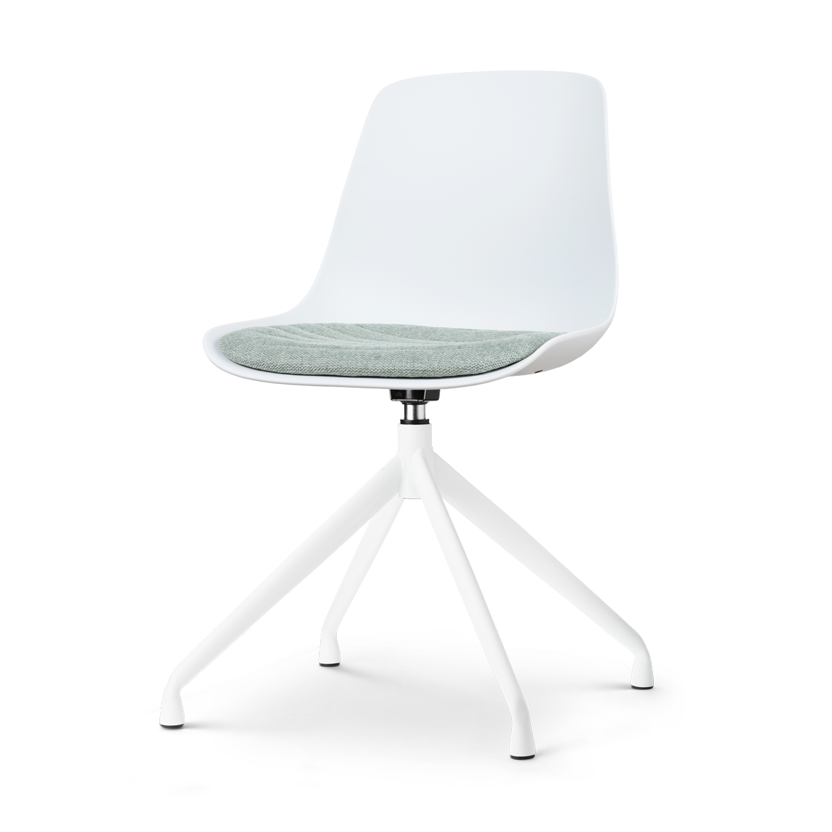 Nolon Nola-Liv Eetkamerstoel Wit - Zacht Groen - Draaibaar - Wit