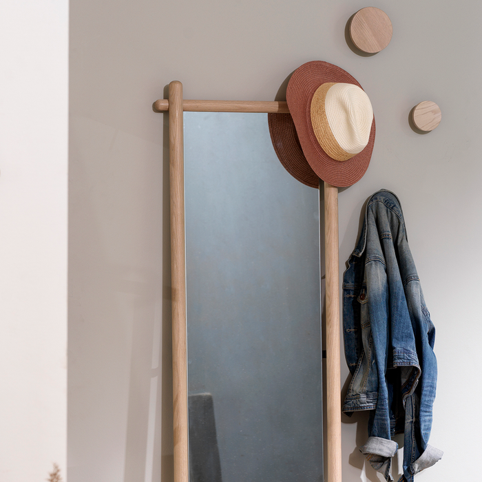 Rowico Home Milford eikenhouten wandknop whitewash - Ø 12 cm