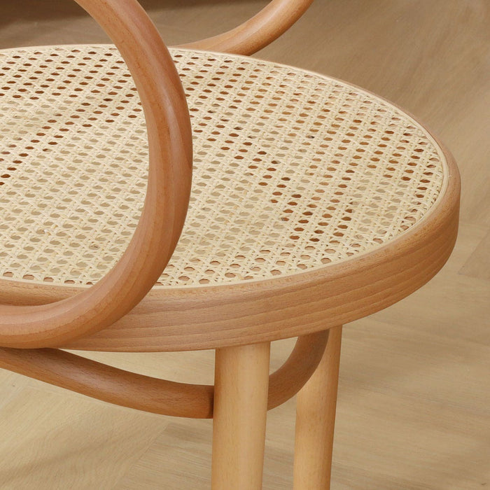 Fameg Venice No. 9 Eetkamerstoel Naturel - Armleuning - Rotan Zitting