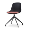 Nolon Nola-Liv Eetkamerstoel Zwart - Terracotta - Draaibaar - Zwart