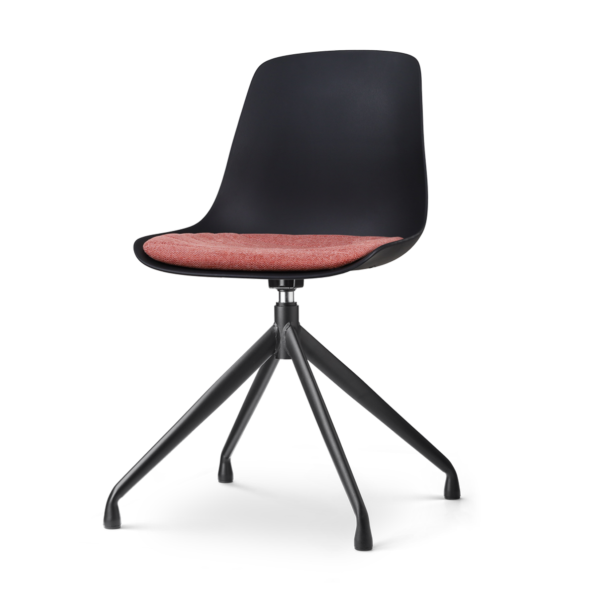 Nolon Nola-Liv Eetkamerstoel Zwart - Terracotta - Draaibaar - Zwart