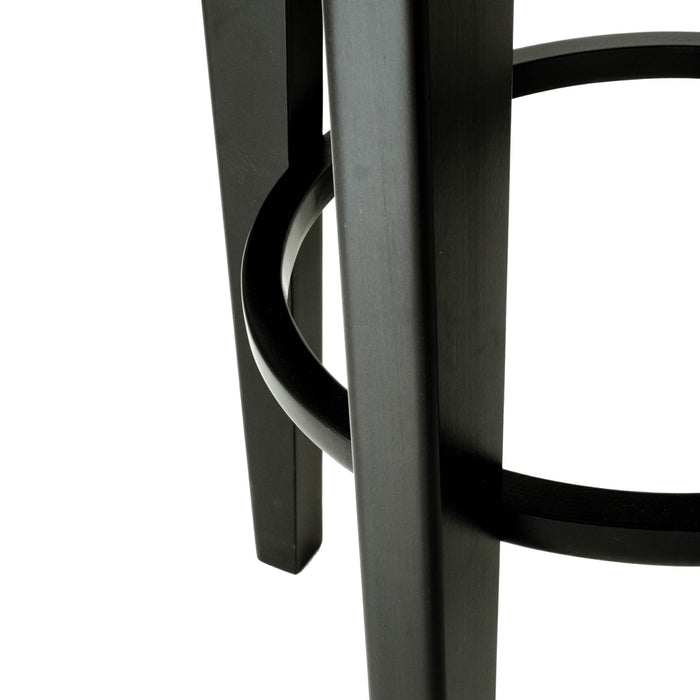 Fameg Fico houten barkruk zwart gebeitst - 75 cm