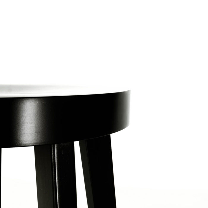 Fameg Fico houten barkruk zwart gebeitst - 75 cm