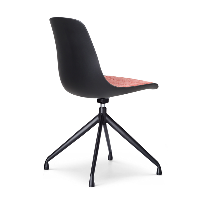 Nolon Nola-Liv Eetkamerstoel Zwart - Terracotta - Draaibaar - Zwart