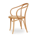 Fameg Venice No. 9 Houten Eetkamerstoel Naturel - Met Armleuning