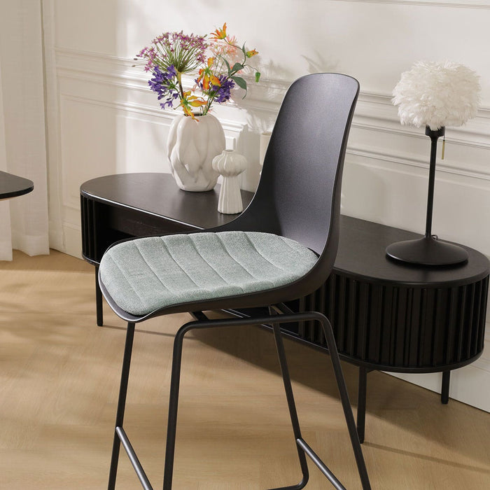 Nolon Nino-Liv Barkruk Zwart - Groen Kussen - Zwart Frame - 75 cm