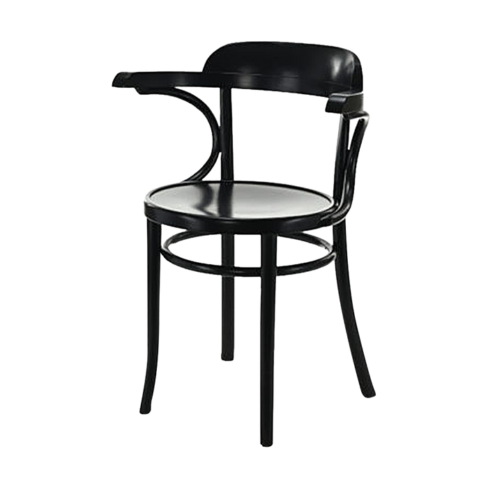 Fameg Thijs Houten Eetkamerstoel Zwart - Met Armleuning