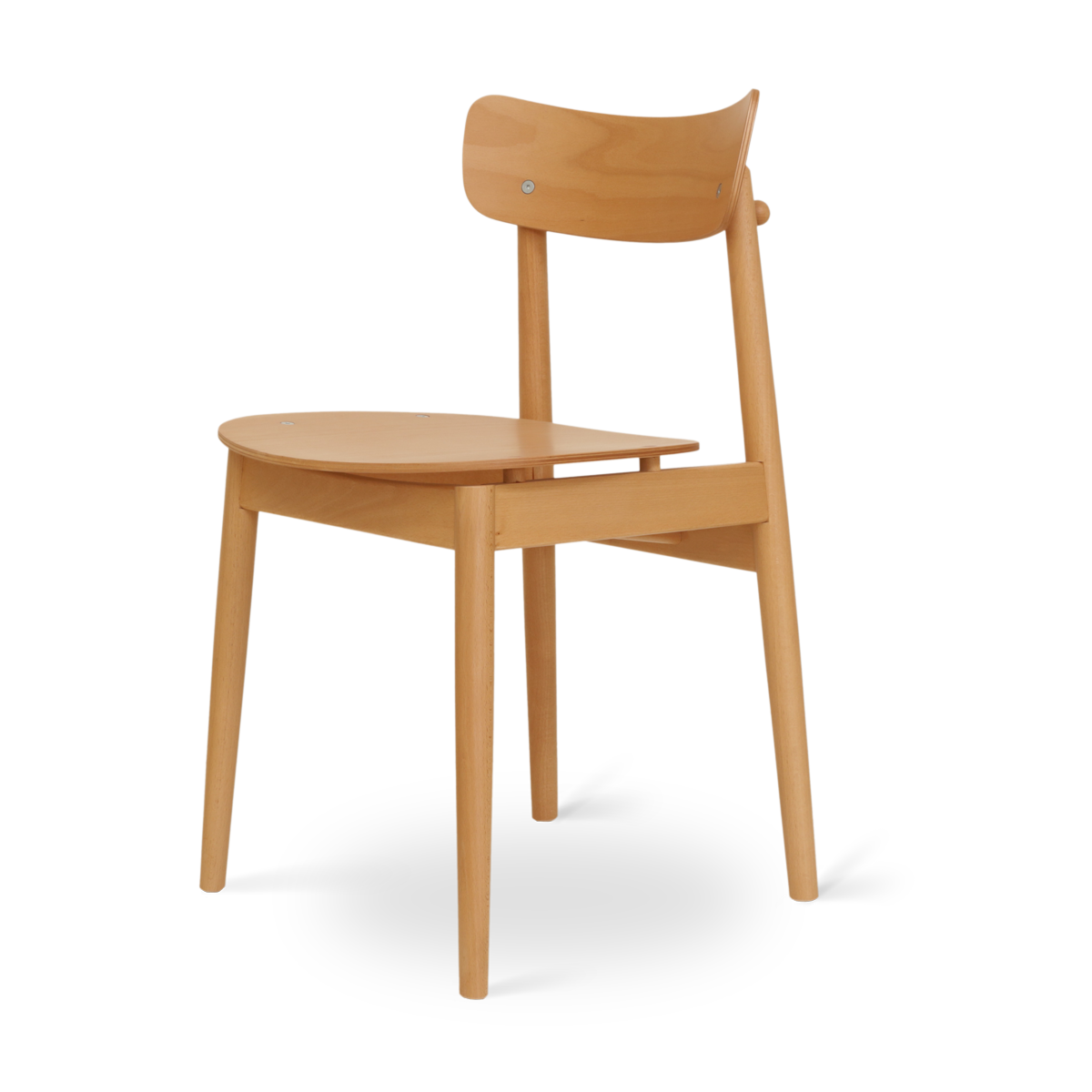 Fameg George Houten Eetkamerstoel Naturel