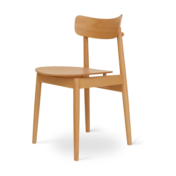 Fameg George Houten Eetkamerstoel Naturel