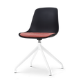 Nolon Nola-Liv Eetkamerstoel Zwart - Terracotta - Draaibaar - Wit
