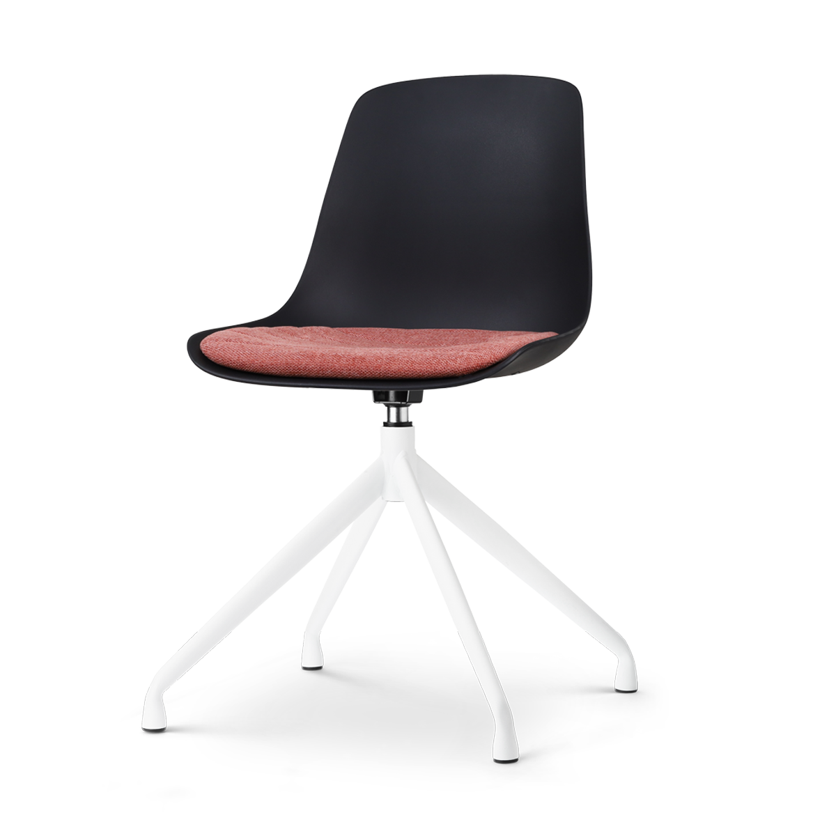 Nolon Nola-Liv Eetkamerstoel Zwart - Terracotta - Draaibaar - Wit