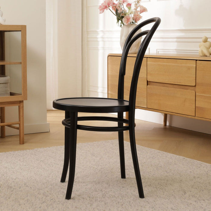 Fameg Vienna Thonet No.14 Houten Bistrostoel Zwart