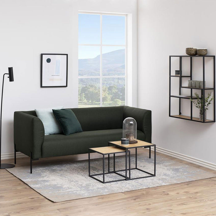 Lisomme Vic Hangende Wandkast van Metaal & Hout - Zwart