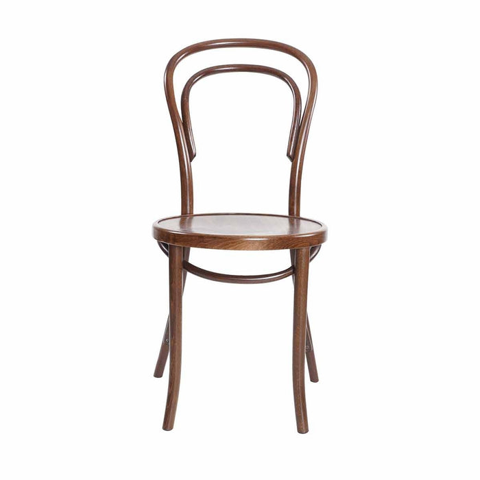 Fameg Vienna Thonet No.14 Houten Bistrostoel Walnoot