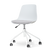 Nolon Nout-Liv Bureaustoel Wit - Lichtgrijs Kussen - Wit Onderstel