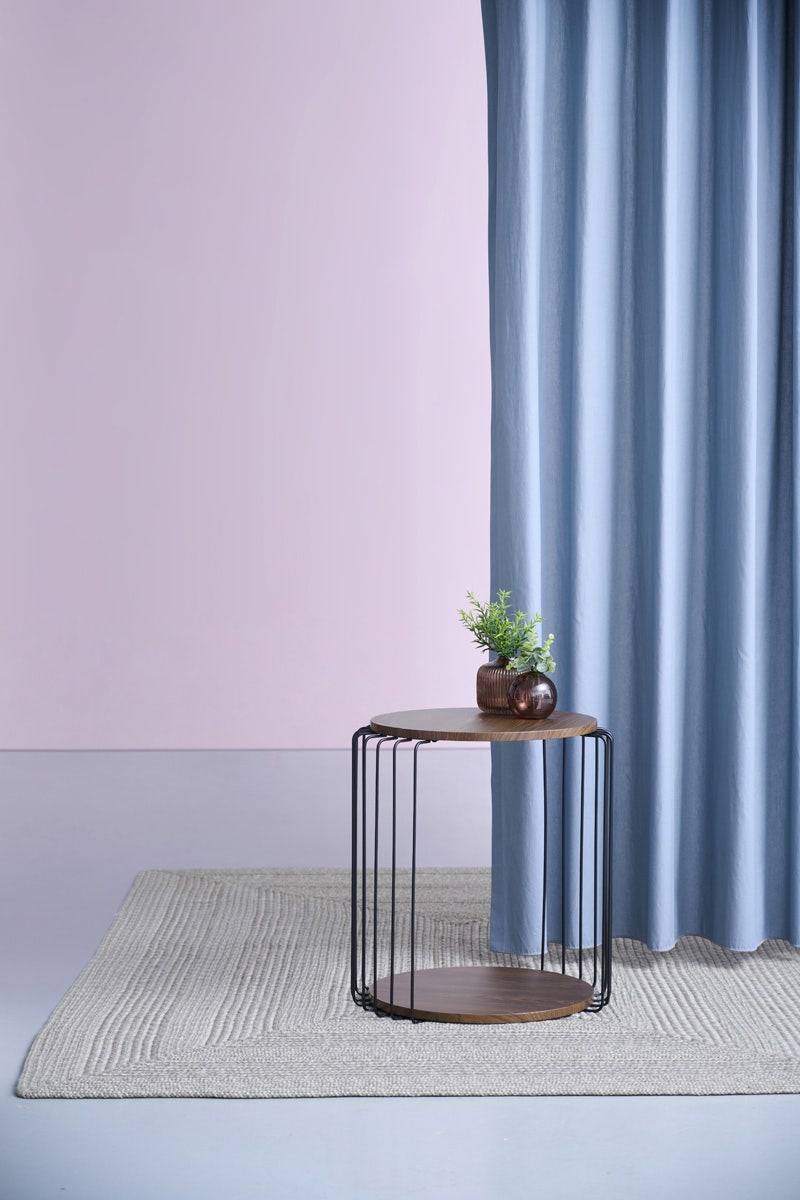 Lisomme Yuki Ronde Houten Salontafel Ø 46 cm - Walnoot